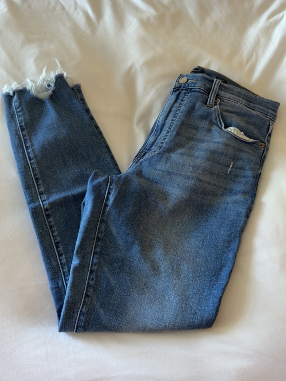 Lucky Brand High Rise Skinny Bridgette Distressed Jeans